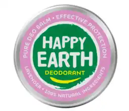 De Online Drogist Happy earth 100% natuurlijke deo balm lavender 45gr aanbieding