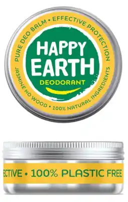 De Online Drogist Happy earth 100% natuurlijke deo balm jasmine ho wood 45gr aanbieding