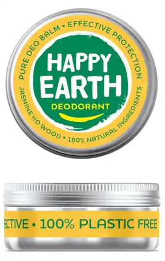 De Online Drogist Happy earth 100% natuurlijke deo balm jasmine ho wood 45gr aanbieding