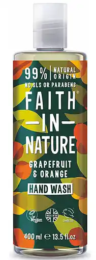 De Online Drogist Faith in nature handzeep grapefruit & sinaasappel 400ml aanbieding