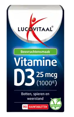 De Online Drogist Lucovitaal vitamine d3 25mcg kauwtabletten 90ktb aanbieding