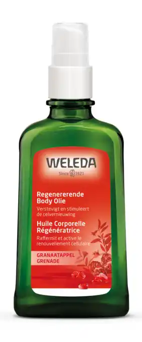 De Online Drogist Weleda granaatappel regenererende body olie 100ml aanbieding