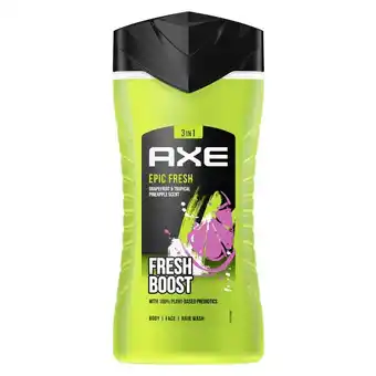 De Online Drogist Axe epic fresh 3-in-1 douchegel 250ml aanbieding