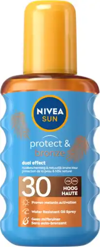 De Online Drogist Nivea sun protect & bronze beschermende olie spf30 200ml aanbieding