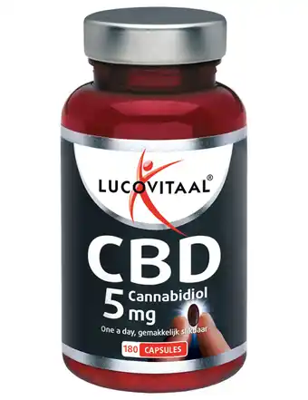 De Online Drogist Lucovitaal cbd cannabidiol 5mg capsules 180cp aanbieding