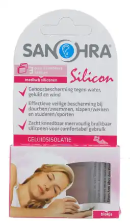 De Online Drogist Sanohra oordopjes silicone 3st aanbieding