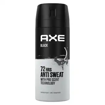 De Online Drogist Axe black anti-transpirant spray 150ml aanbieding