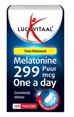 De Online Drogist Lucovitaal melatonine puur 299 mcg tabletten 200tb aanbieding