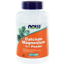 De Online Drogist Now calcium & magnesium 1:1 poeder 227gr aanbieding
