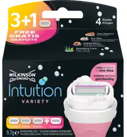 De Online Drogist Wilkinson intuition variety mesjes 4st aanbieding
