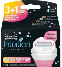 De Online Drogist Wilkinson intuition variety mesjes 4st aanbieding