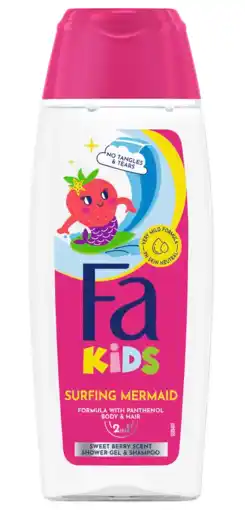 De Online Drogist Fa kids douchegel & shampoo underwater fantasy 250ml aanbieding