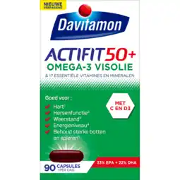 De Online Drogist Davitamon actifit 50 plus omega-3 visolie capsules 90cp aanbieding