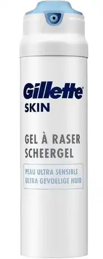 De Online Drogist Gillette skin ultra gevoelige huid scheergel 200ml aanbieding
