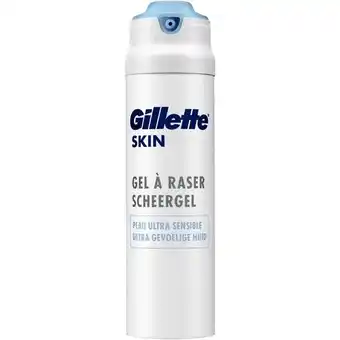 De Online Drogist Gillette skin ultra gevoelige huid scheergel 200ml aanbieding