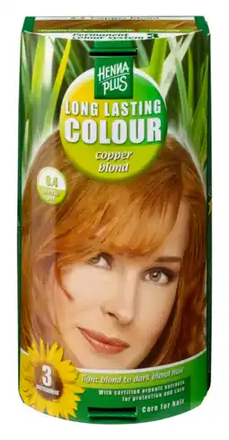 De Online Drogist Hennaplus long lasting colour 8.4 copper blond 100ml aanbieding