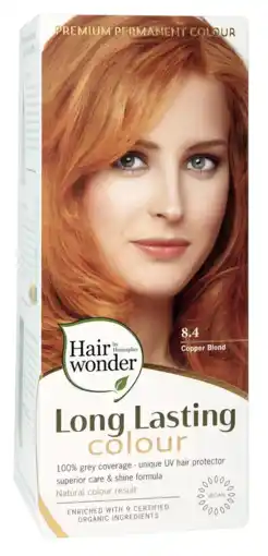 De Online Drogist Hennaplus long lasting colour 8.4 copper blond 100ml aanbieding
