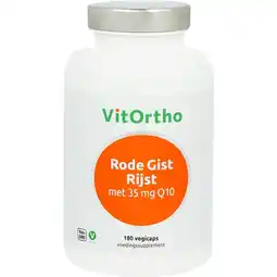 De Online Drogist Vitortho rode gist rijst met 35mg q10 vegicaps 180vcp aanbieding