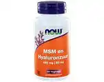 De Online Drogist Now msm en hyaluronzuur capsules 60cp aanbieding