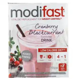 De Online Drogist Modifast intensive milkshake cranberry 440gr aanbieding