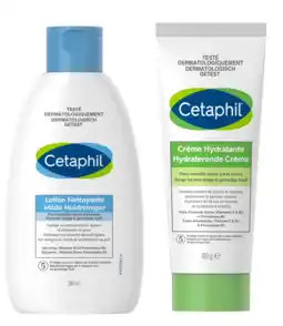 De Online Drogist Cetaphil milde huidreiniger 200ml + hydraterende crème 100g combinatievoordeel 2 stuks aanbieding