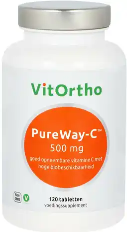 De Online Drogist Vitortho pureway-c tabletten 500mg 120tb aanbieding