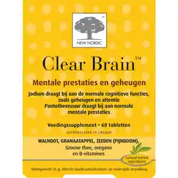 De Online Drogist New nordic clear brain tabletten 60tb aanbieding