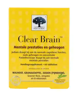 De Online Drogist New nordic clear brain tabletten 60tb aanbieding