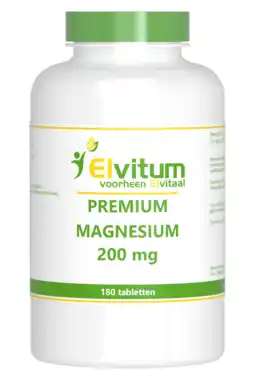 De Online Drogist Elvitum premium magnesium 200mg tabletten 180tb aanbieding