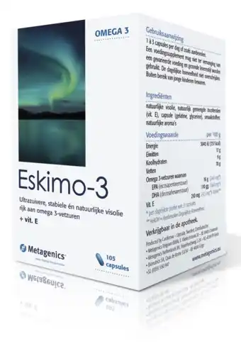 De Online Drogist Metagenics eskimo 3 capsules 105cp aanbieding