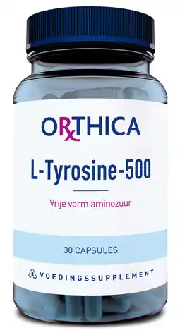 De Online Drogist Orthica l-tyrosine-500 capsules 30cp aanbieding