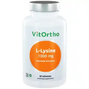 De Online Drogist Vitortho l-lysine 1000 mg tabletten 60tb aanbieding