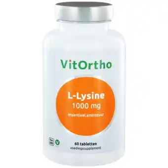 De Online Drogist Vitortho l-lysine 1000 mg tabletten 60tb aanbieding