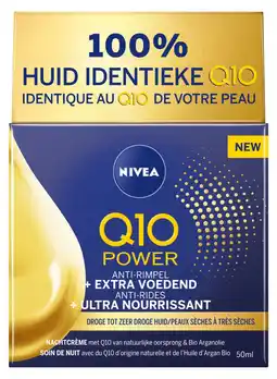 De Online Drogist Nivea q10 power anti-rimpel + extra voedende nachtcrème 50ml aanbieding