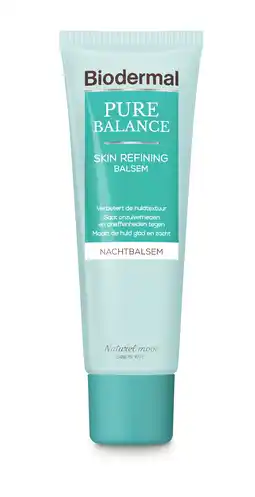 De Online Drogist Biodermal pure balance huidverfijnende nacht balsem -  skin refining nachtbalsem met hyaluronzuur 50ml aanbieding