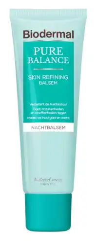 De Online Drogist Biodermal pure balance huidverfijnende nacht balsem - skin refining nachtbalsem met hyaluronzuur 50ml aanbieding