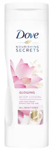 De Online Drogist Dove nourishing secrets glowing body lotion 250ml aanbieding