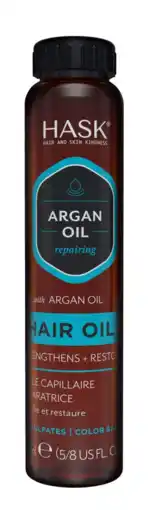 De Online Drogist Hask argan oil repairing shine hair oil mini 18ml aanbieding