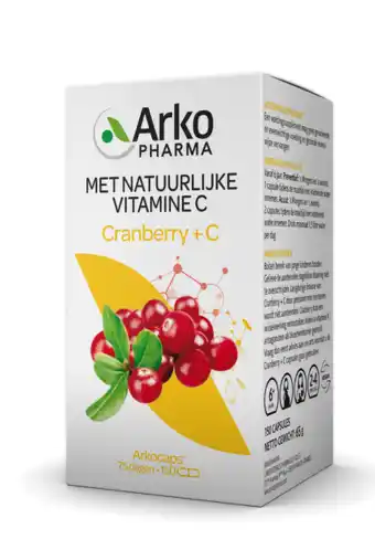 De Online Drogist Arkocaps cranberry + c capsules 150cp aanbieding