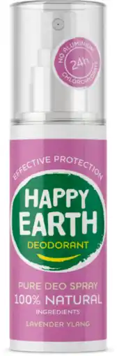 De Online Drogist Happy earth happy earth 100% natuurlijke deo spray lavender ylang 100ml aanbieding