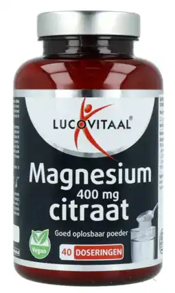 De Online Drogist Lucovitaal magnesium 400 mg 100gr aanbieding