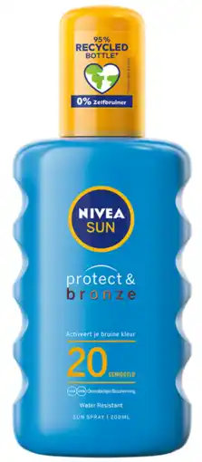 De Online Drogist Nivea sun protect & bronze zonnespray spf20 200ml aanbieding