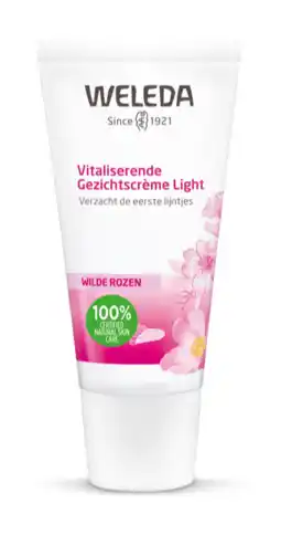 De Online Drogist Weleda wilde rozen vitaliserende gezichtscrème light 30ml aanbieding