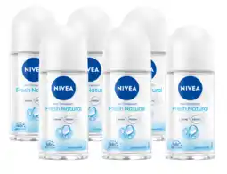 De Online Drogist Nivea fresh natural roll-on voordeelverpakking 6x50ml aanbieding