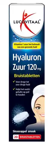 De Online Drogist Lucovitaal hyaluronzuur bruistabletten 20tb aanbieding