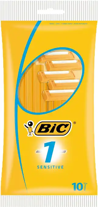 De Online Drogist Bic 1 sensitive wegwerpscheermesjes 10st aanbieding
