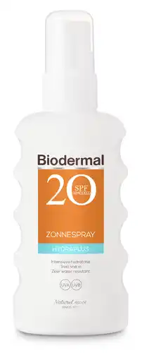 De Online Drogist Biodermal hydraplus zonnespray spf20 175ml aanbieding