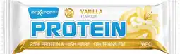 De Online Drogist Maxsport vanilla protein reep 60gr aanbieding