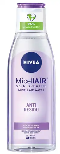 De Online Drogist Nivea skin breathe micellair water 200ml aanbieding