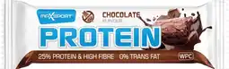 De Online Drogist Maxsport chocolate protein reep 60gr aanbieding